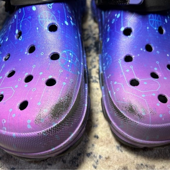 Crocs Classic All-Terrain Looney Tunes Space Jam Black Purple Clogs Size 12 main image 7